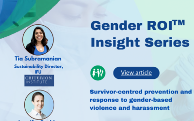 Survivor-centred prevention and response to gender-based violence and harassment
