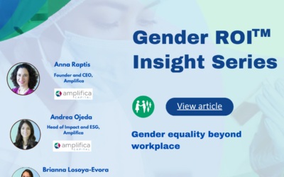 Gender equality beyond workplace